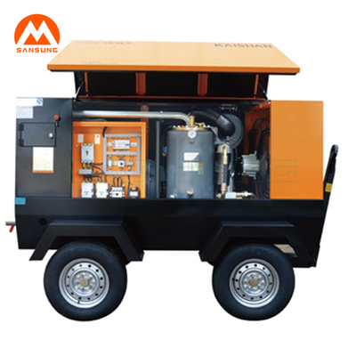 KAISHAN brand CUMMINS Diesel Motor Portable Screw Air Compressor